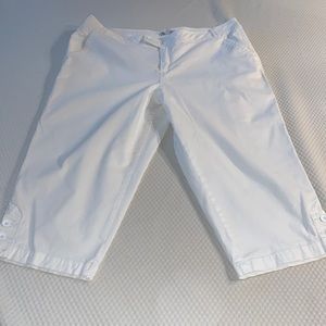 White Capris Worn one time like new